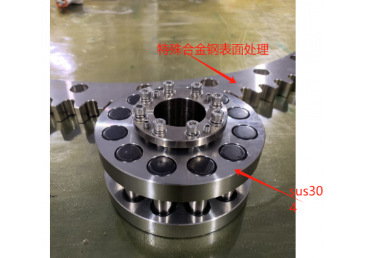 RGD齒圈齒輪是全SUS304不銹鋼材質(zhì)還是其他材質(zhì)？特殊合金鋼表面處理會生銹嗎？硬度多少？